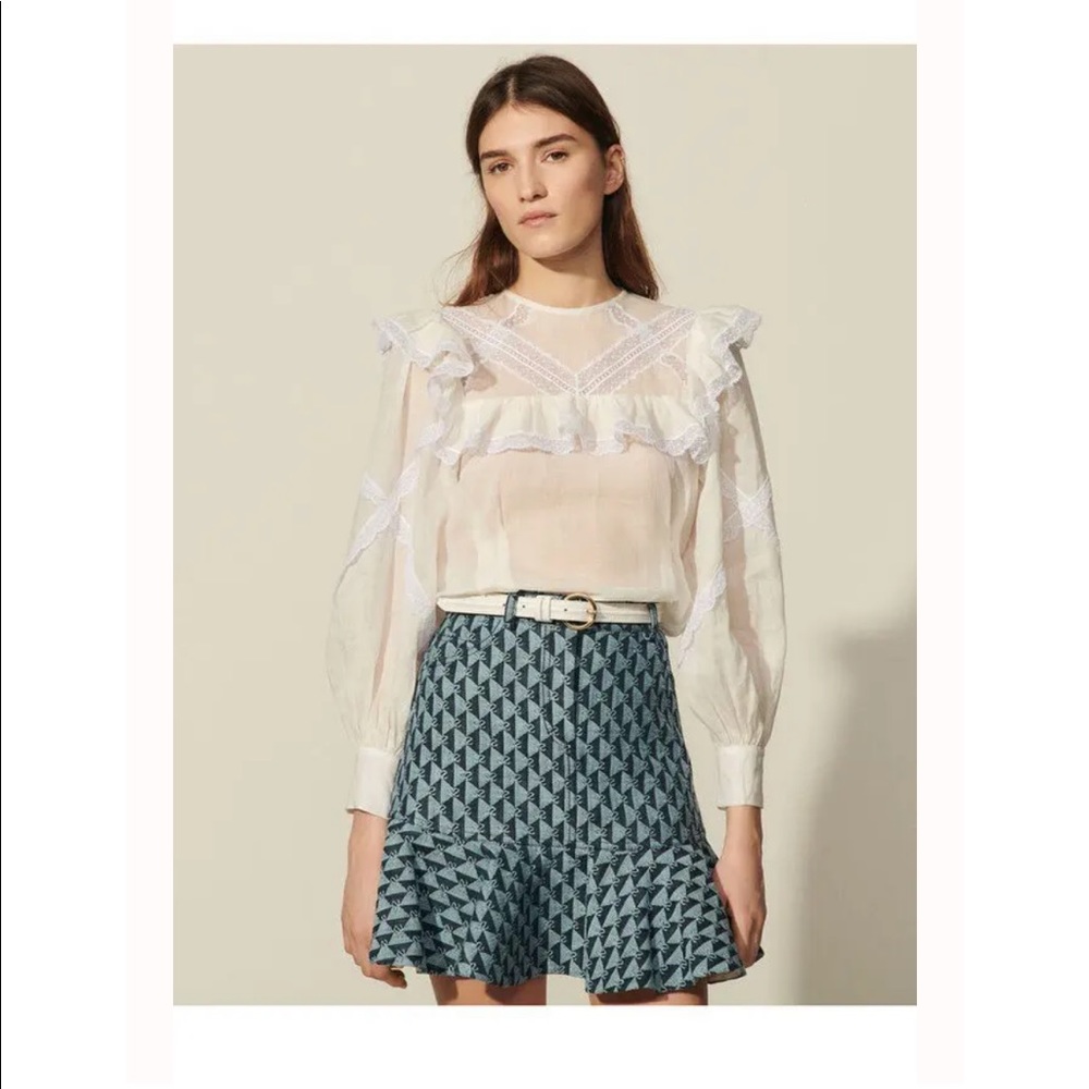 NWT sandro lace blouse size 3